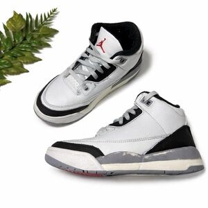 Air Jordan 3 Retro 'Cement Grey' Sneakers - Little Kids Size 13C